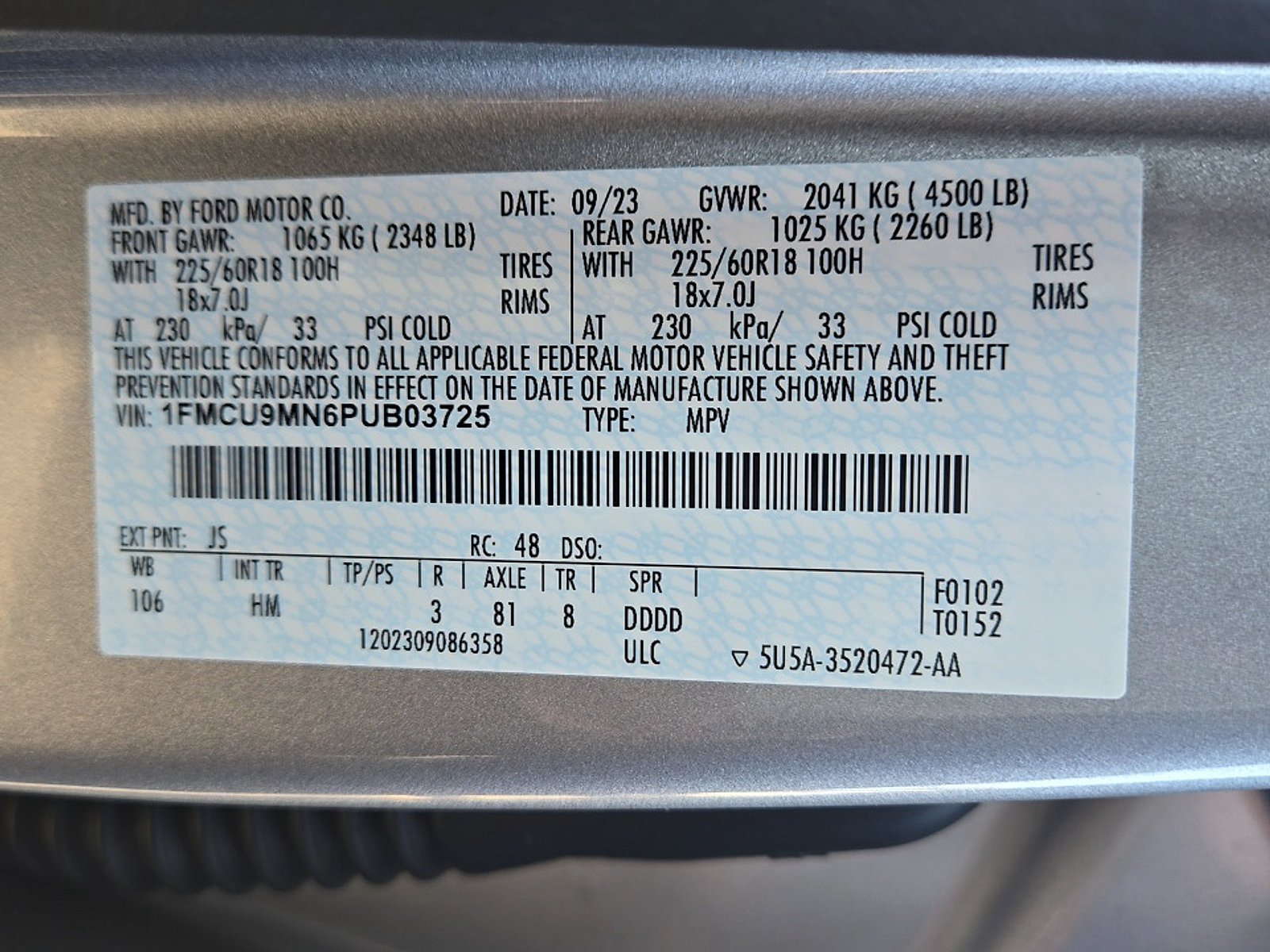 Used 2023 Ford Escape ST-Line AWD/4WD image 25