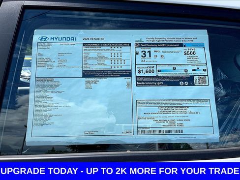New 2026 Hyundai Venue SE image 18