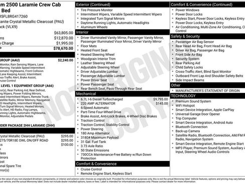 Used 2024 RAM 2500 Laramie w/ Safety Group AWD/4WD image 2