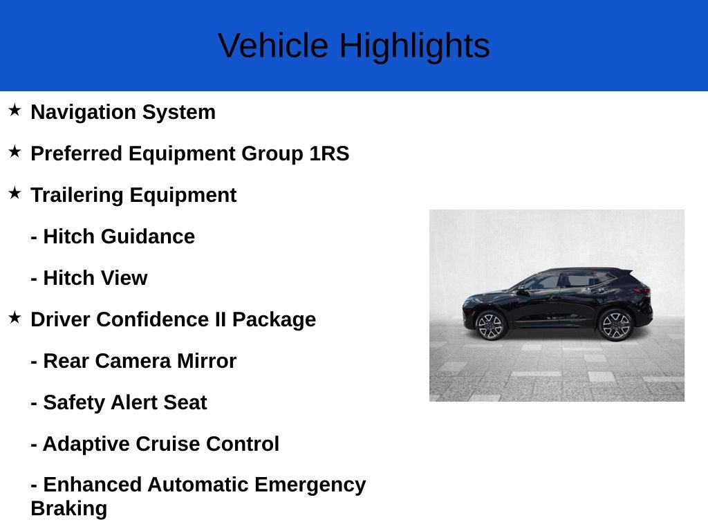 New 2026 Chevrolet Blazer RS w/ Driver Confidence II Package FWD image 2