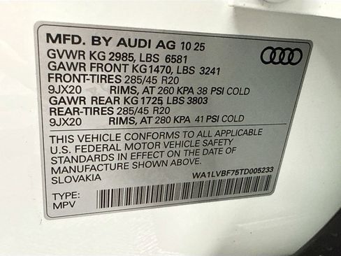 Used 2026 Audi Q7 2.0T Premium Plus w/ Premium Plus Package AWD/4WD image 36