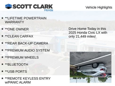 Used 2025 Honda Civic LX image 3