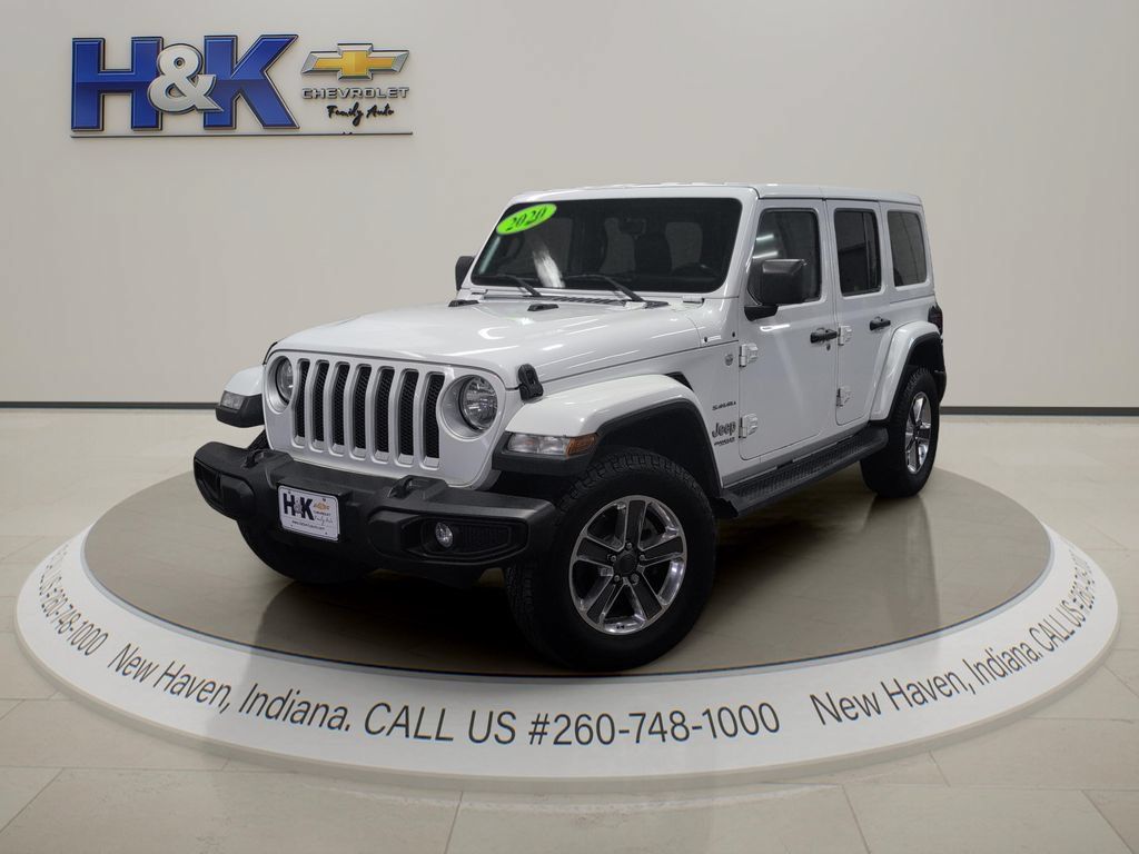 Used 2020 Jeep Wrangler Unlimited Sahara w/ Uconnect 4C Nav & Sound Group AWD/4WD image 3