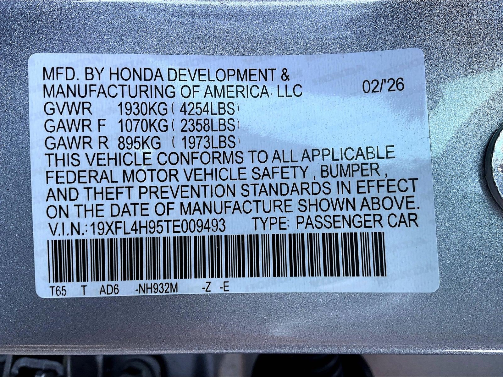 Certified 2026 Honda Civic Sport Touring image 17