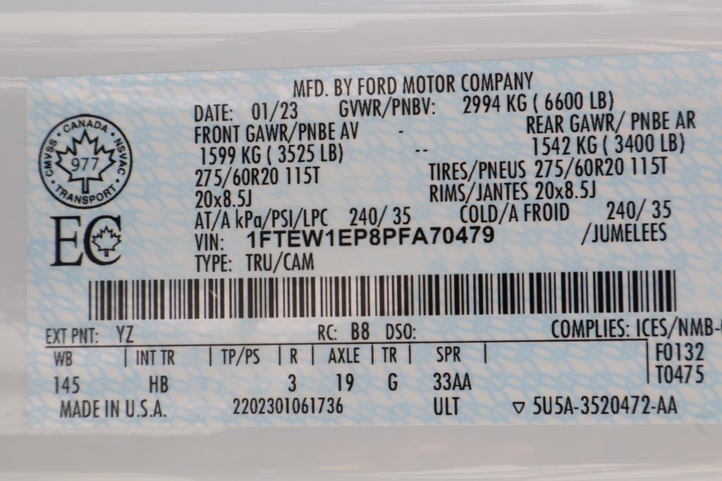 Used 2023 Ford F150 Lariat w/ Equipment Group 502A High AWD/4WD image 36