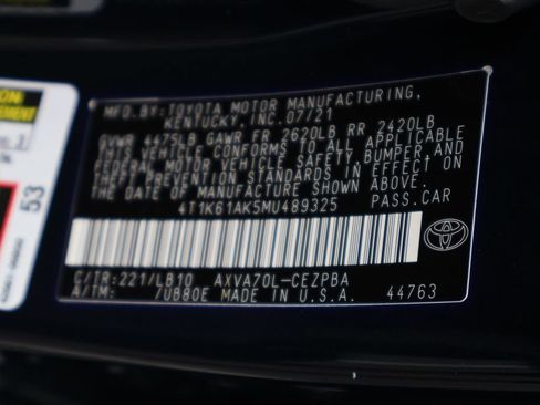 Certified 2021 Toyota Camry XSE w/ Navigation Package FWD image 25