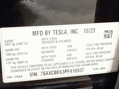 Used 2023 Tesla Model X Plaid AWD/4WD image 38