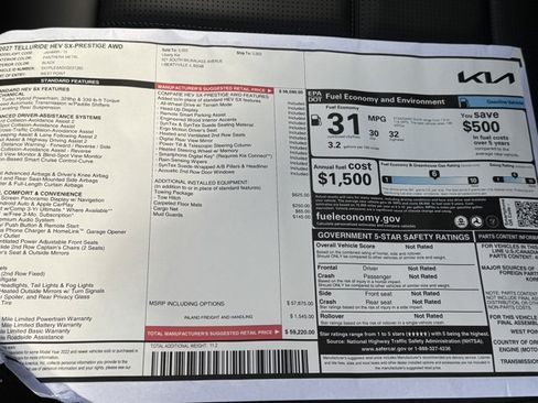 New 2027 Kia Telluride SX Prestige w/ Towing Package AWD/4WD image 16