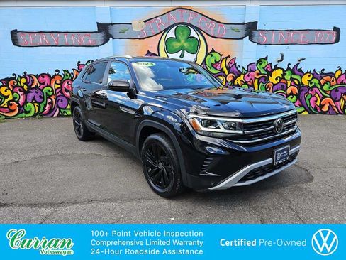 Certified 2023 Volkswagen Atlas Cross Sport SE w/ Black Wheel Package AWD/4WD image 1