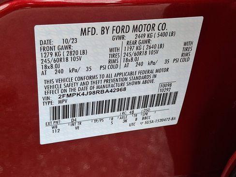 Certified 2024 Ford Edge SEL w/ Convenience Package image 27