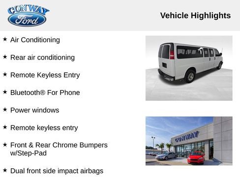 Used 2017 Chevrolet Express 3500 LT w/ LT Preferred Equipment Group image 8