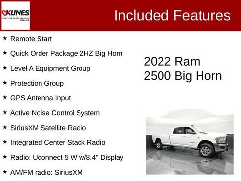 Used 2022 RAM 2500 Big Horn w/ Level A Equipment Group AWD/4WD image 3