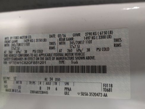 Used 2016 Ford F150 XL w/ Equipment Group 101A Mid image 33