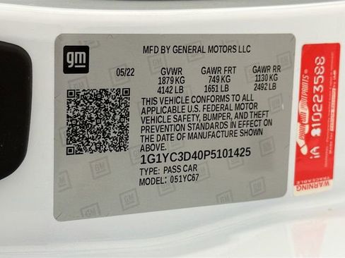 Certified 2023 Chevrolet Corvette Stingray Premium Conv w/ Z51 Performance Package image 25