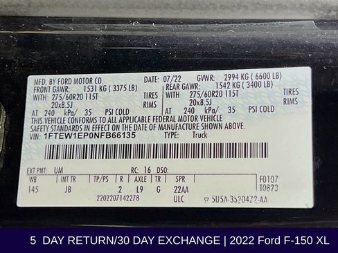 Used 2022 Ford F150 XL w/ STX Appearance Package image 35