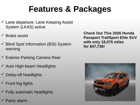 Used 2026 Honda Passport TrailSport Elite image 20
