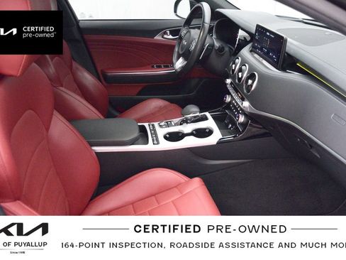 Certified 2022 Kia Stinger GT2 w/ Red Interior Color Package RWD image 17