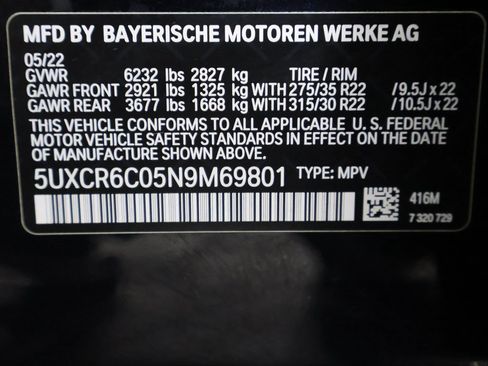 Used 2022 BMW X5 xDrive40i w/ M Sport Package image 56