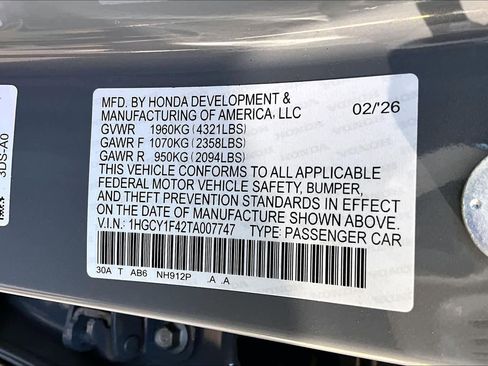 New 2026 Honda Accord SE image 21