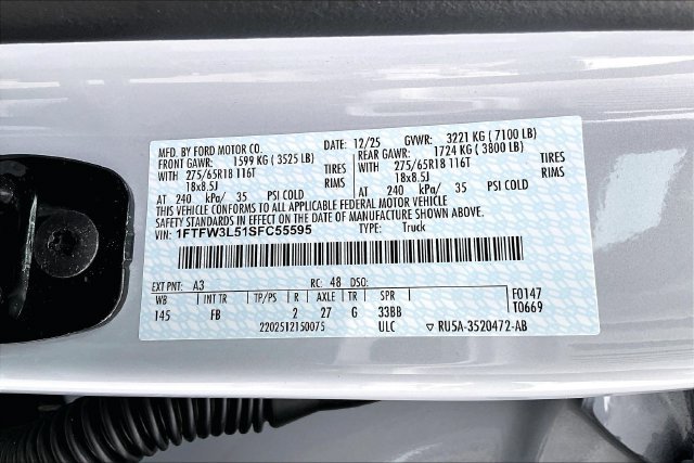 Used 2025 Ford F150 XLT w/ Equipment Group 302A MID AWD/4WD image 35