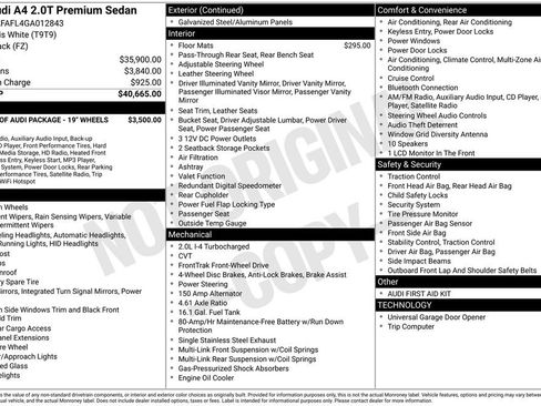 Used 2016 Audi A4 2.0T Premium image 2