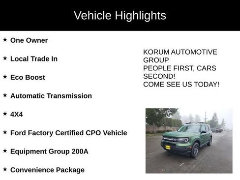 Certified 2024 Ford Bronco Sport Big Bend w/ Convenience Package image 4