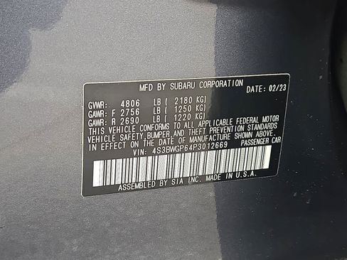 Used 2023 Subaru Legacy Touring XT image 28
