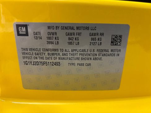 Used 2015 Chevrolet Corvette Stingray Coupe w/ 2LT Preferred Equipment Group image 30