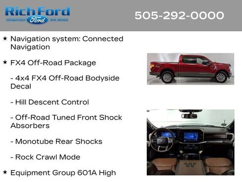 Certified 2025 Ford F150 King Ranch w/ FX4 Off-Road Package AWD/4WD image 12