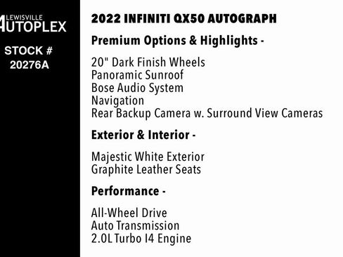 Used 2022 INFINITI QX50 Autograph image 2