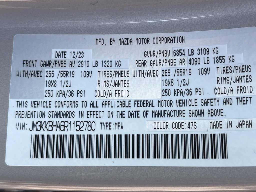 Certified 2024 MAZDA CX-90 Plug-In Hybrid w/ Preferred AWD/4WD image 35