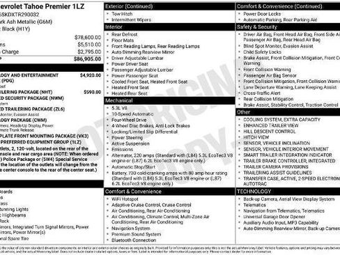 New 2026 Chevrolet Tahoe Premier AWD/4WD image 2