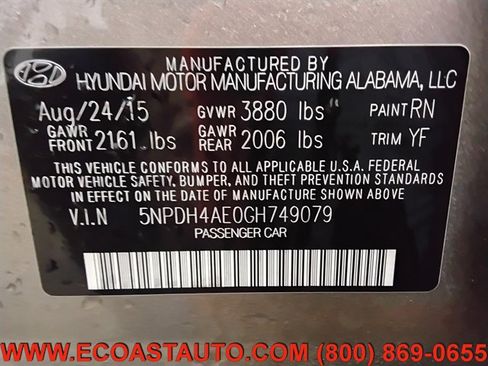 Used 2016 Hyundai Elantra SE w/ Option Group 02 image 16