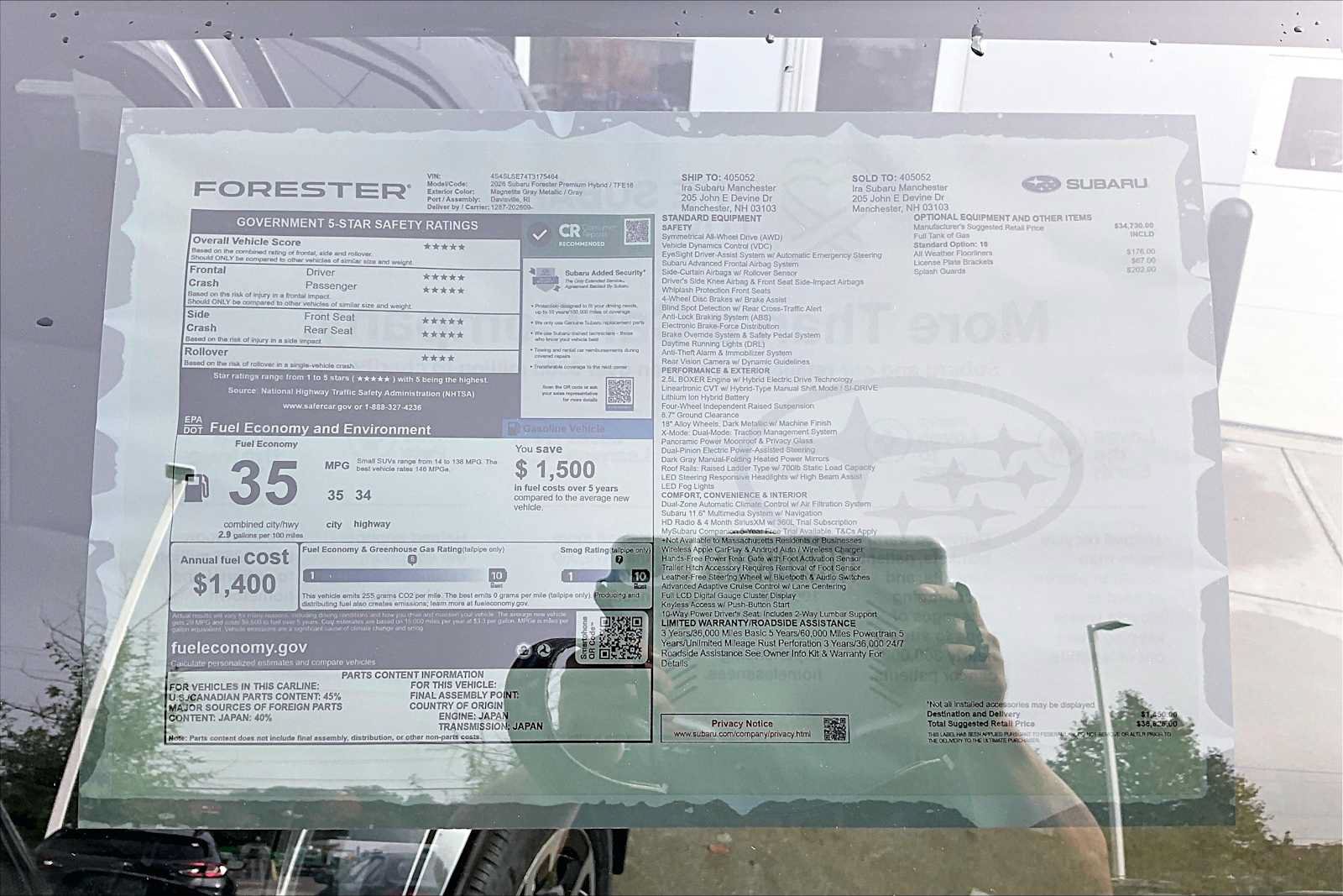 New 2026 Subaru Forester Touring AWD/4WD image 18