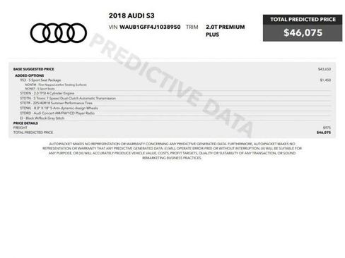 Used 2018 Audi S3 Premium Plus w/ Technology Package AWD/4WD image 7