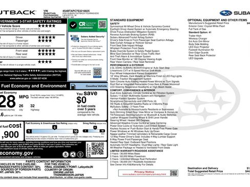 Certified 2025 Subaru Outback Touring image 11