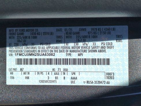 Used 2025 Ford Escape ST-Line FWD image 35
