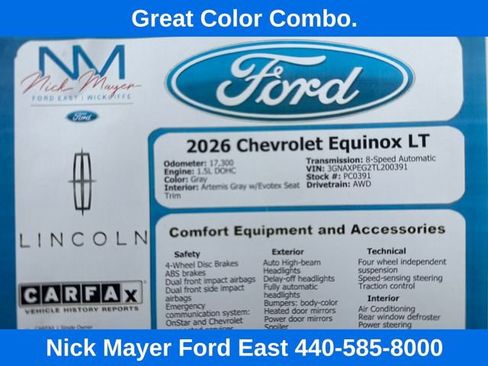 Used 2026 Chevrolet Equinox LT w/ Convenience Package II AWD/4WD image 31