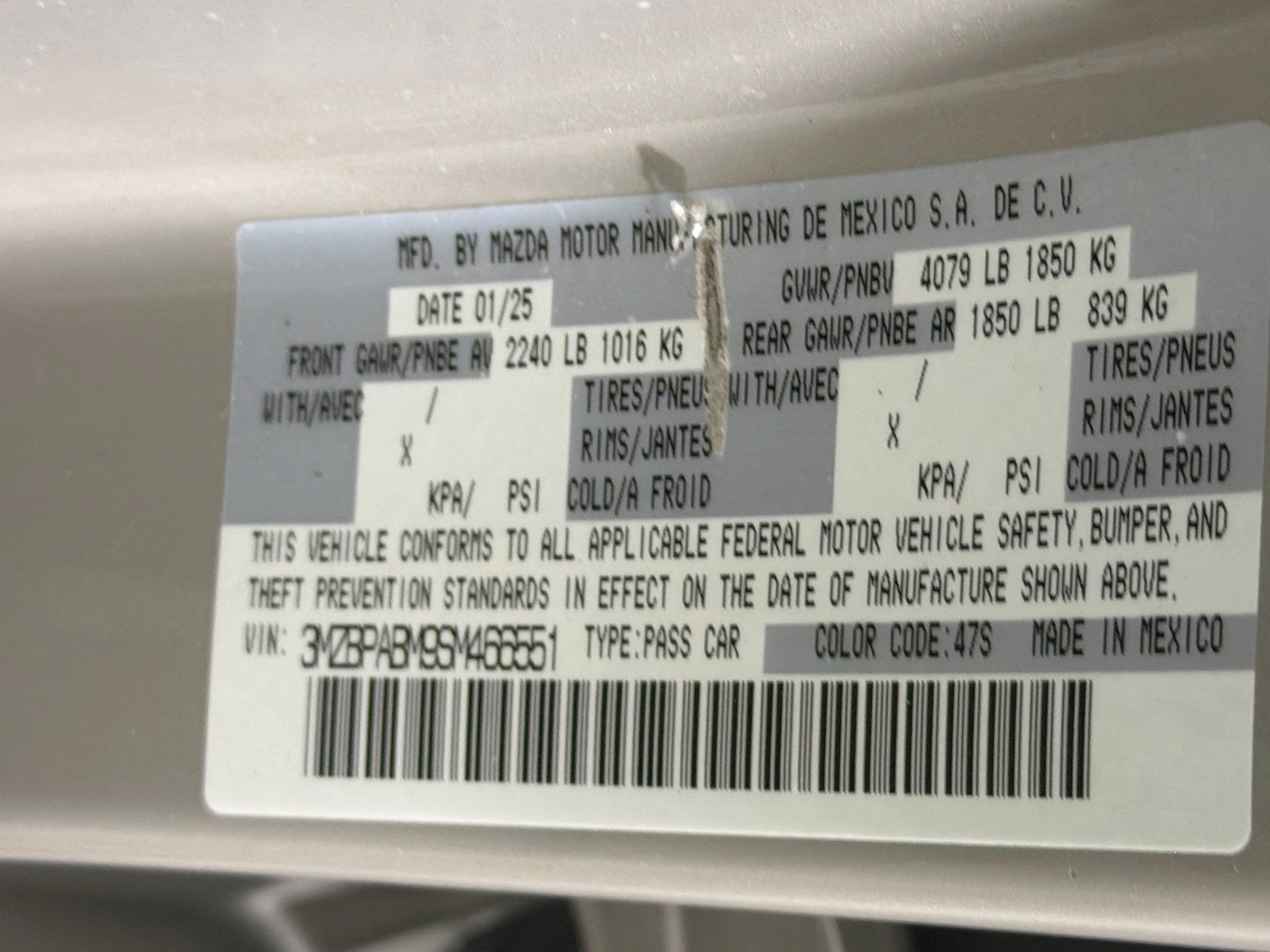 Used 2025 MAZDA MAZDA3 s FWD image 12