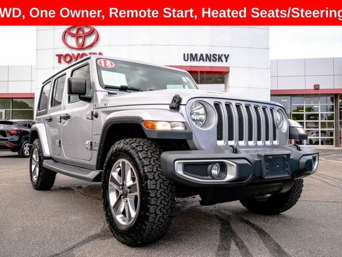 Used 2018 Jeep Wrangler Unlimited Sahara w/ Cold Weather Group AWD/4WD image 1