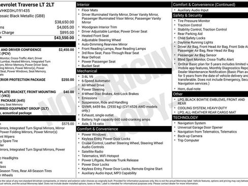 Used 2017 Chevrolet Traverse LT image 4