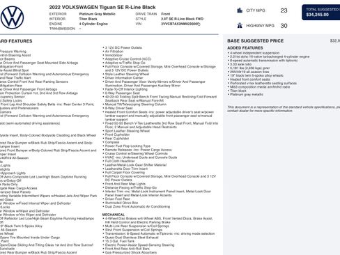 Used 2022 Volkswagen Tiguan SE R-Line image 3