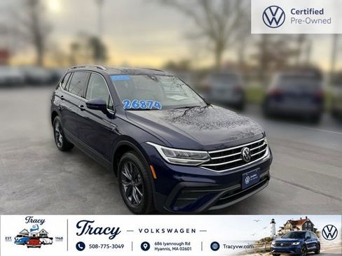 Certified 2023 Volkswagen Tiguan SE w/ Panoramic Sunroof Package AWD/4WD image 1