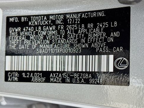 Used 2023 Lexus ES 250 w/ Premium Package AWD/4WD image 17