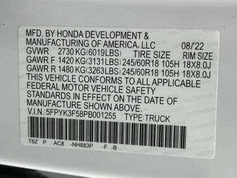 Used 2023 Honda Ridgeline RTL image 15
