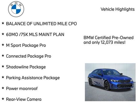 Used 2025 BMW M340i xDrive w/ Parking Assistance Package AWD/4WD image 11