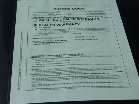 Used 2025 Ford Transit 150 148 Medium Roof w/ Load Area Protection Package RWD image 48
