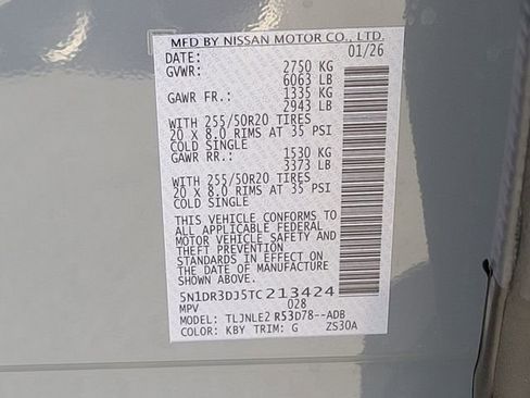 New 2026 Nissan Pathfinder Platinum image 14