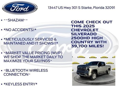 Used 2025 Chevrolet Silverado 2500 High Country w/ High Country Premium Package AWD/4WD image 5