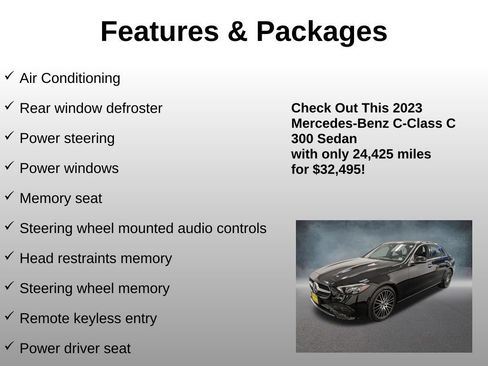Used 2023 Mercedes-Benz C 300 4MATIC Sedan image 8